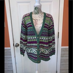 Beautiful Vintage 1980s Segrets Sun Prints Sweater